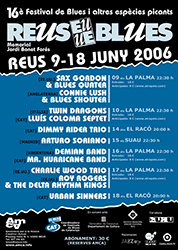 Andrea Braido 2006 06 10 live  at 16th Festival de Blues i Altres Especies picants in Reus, Spain poster